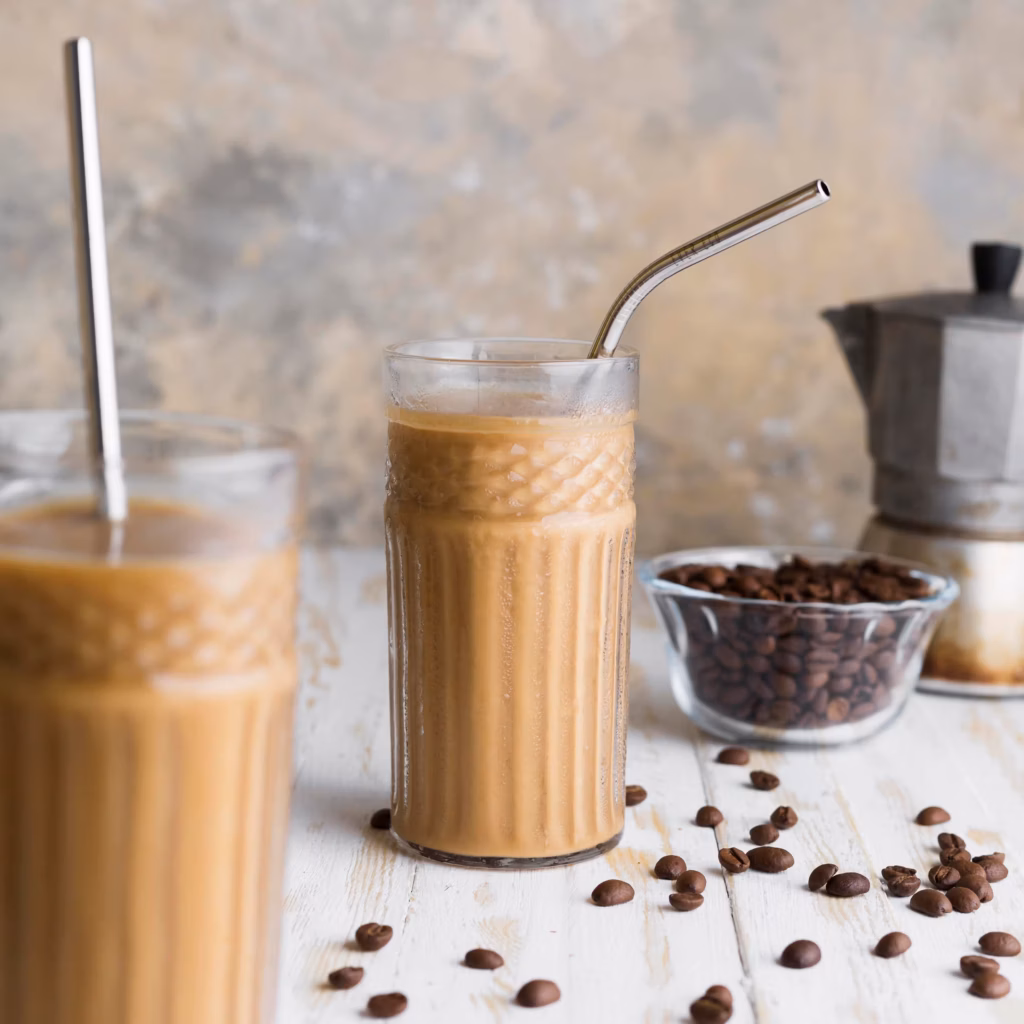 Eiskaffee Gläser